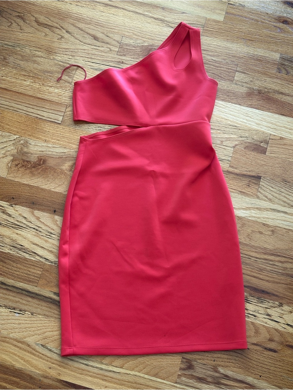 Jump girl One-Shoulder Cutout Bodycon Dress
